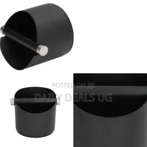 A Stainless Steel Coffee Knock Box or Grounds Bin