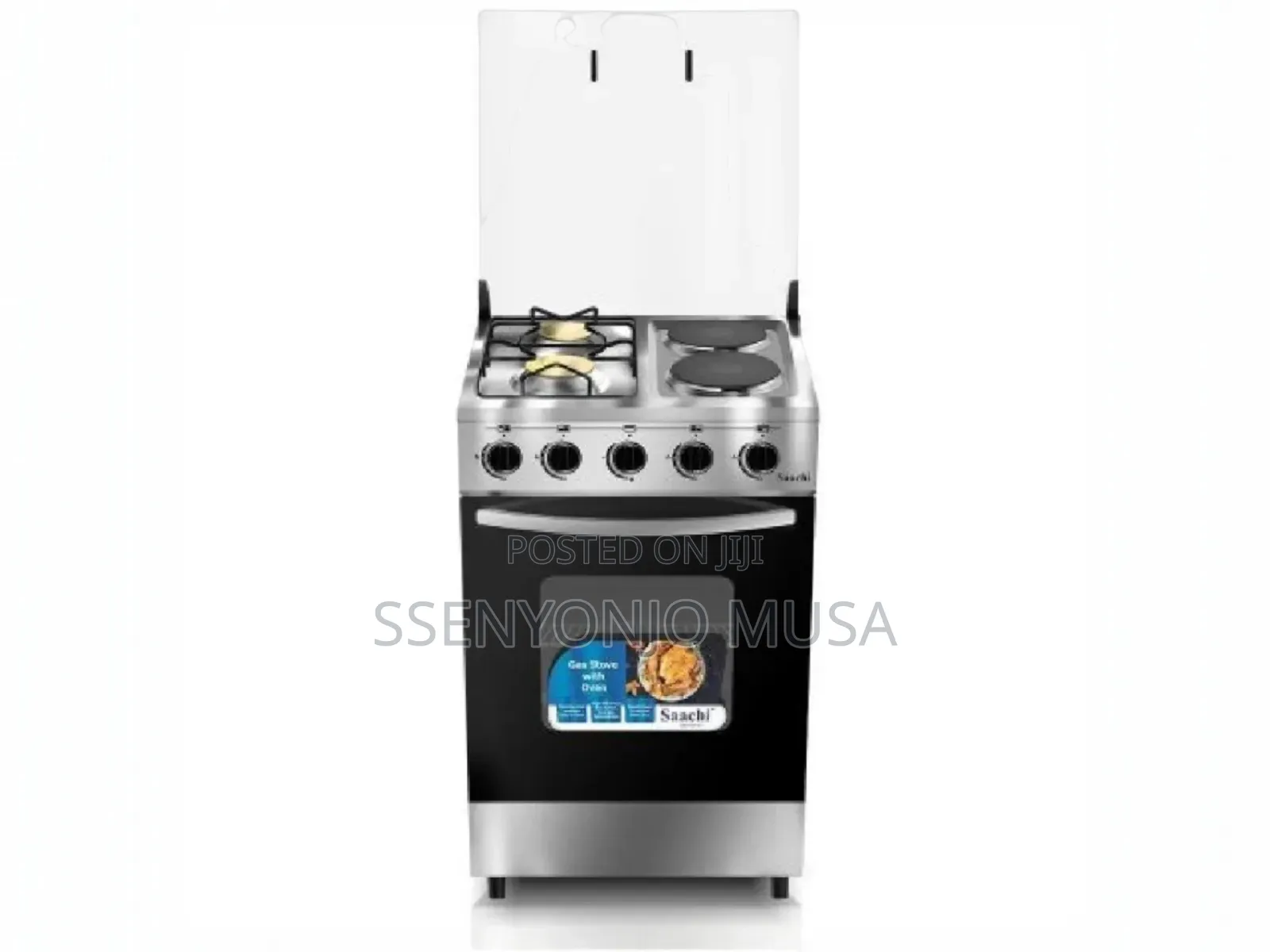 Saachi 2+2 Gas Electric Cooker With Gas Oven - 50x50cm
