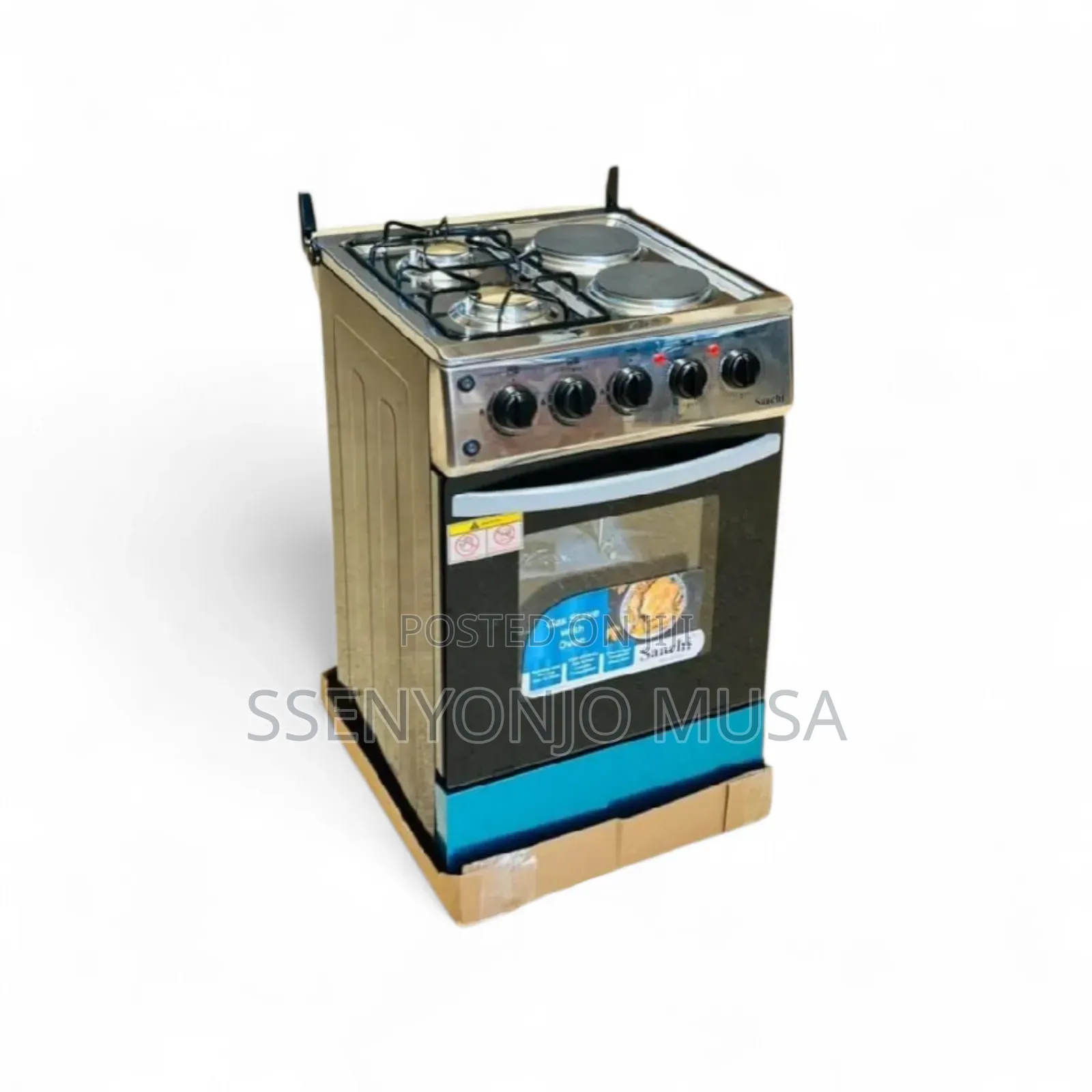 Saachi 2+2 Gas Electric Cooker With Gas Oven - 50x50cm