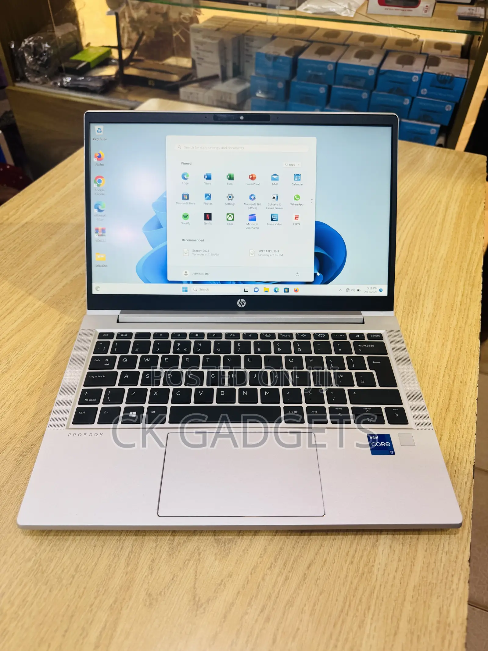 New Laptop HP ProBook 430 G8 8GB Intel Core I7 SSD 256GB