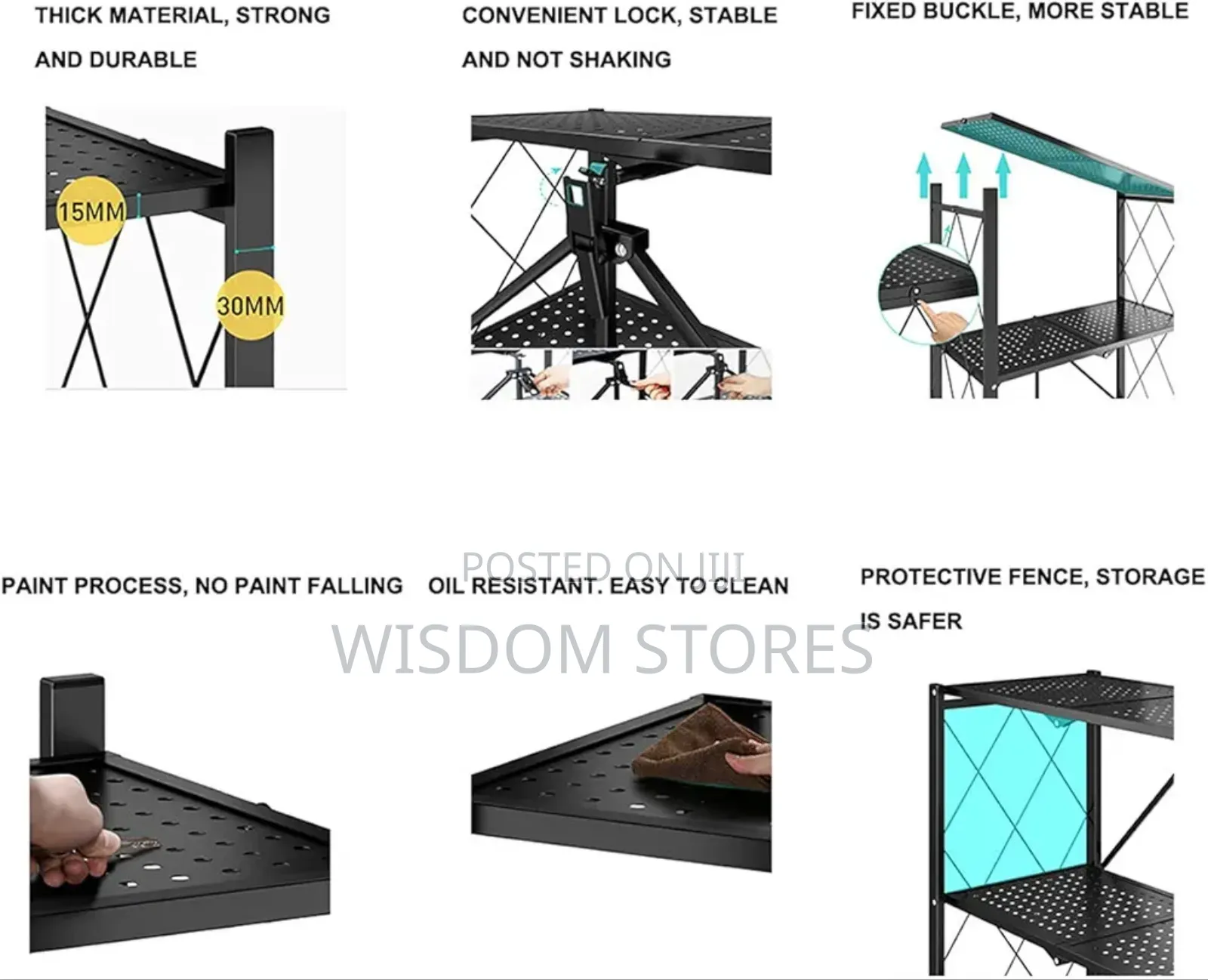 5-tier Foldable Shelves