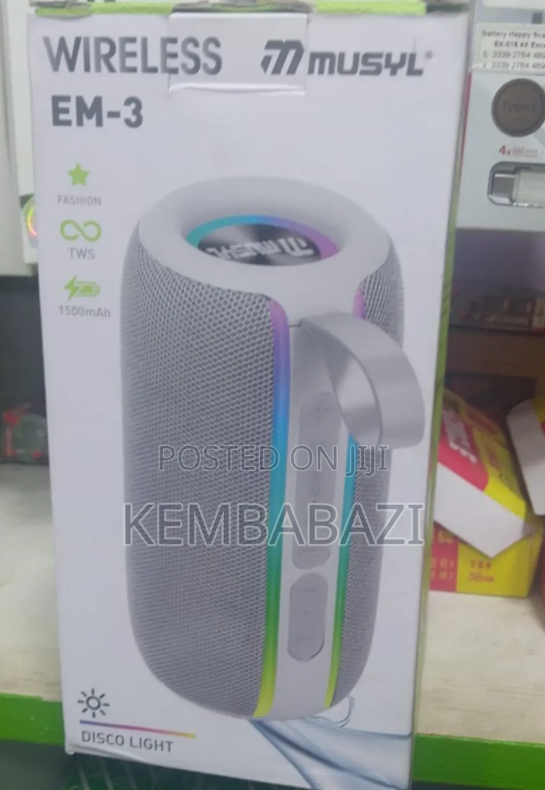 Musyl Em-3 Portable Bluetooth Speaker.