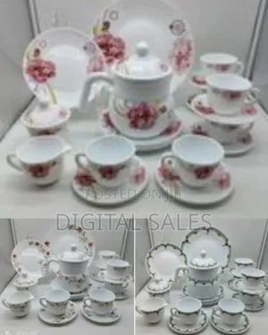 24-Piece Elegant Floral Tea Dinnerware Set
