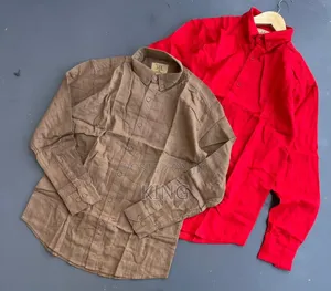 Men's Long-Sleeve Linen Shirt. Assorted Colours