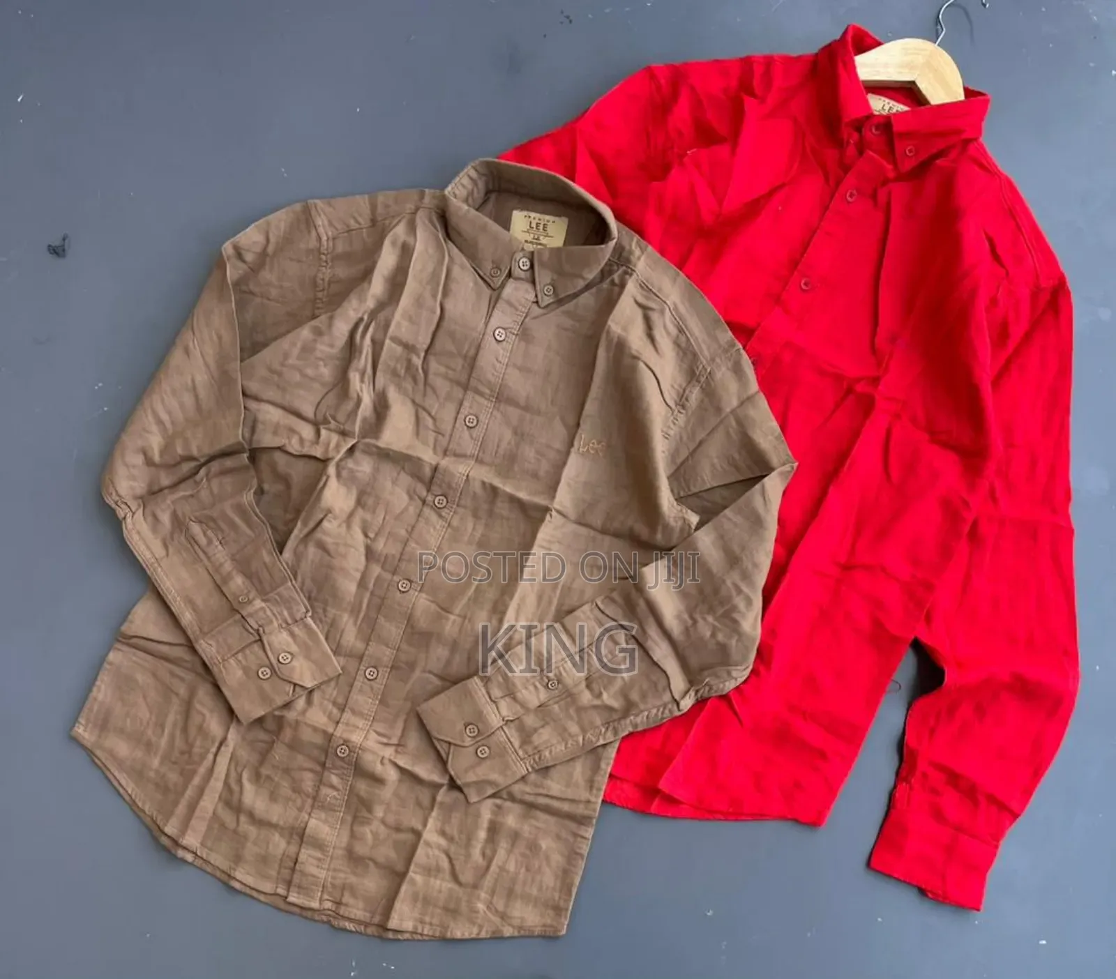 Men's Long-Sleeve Linen Shirt. Assorted Colours