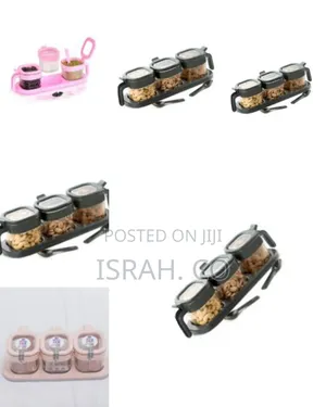 Multipurpose Plastic 3 in 1 Masala Box Transparent Plastic Seasoning