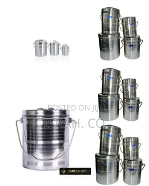 Stainless Steel Deep Tins With Lids (Set of 4) -(Capacity of 3 L,