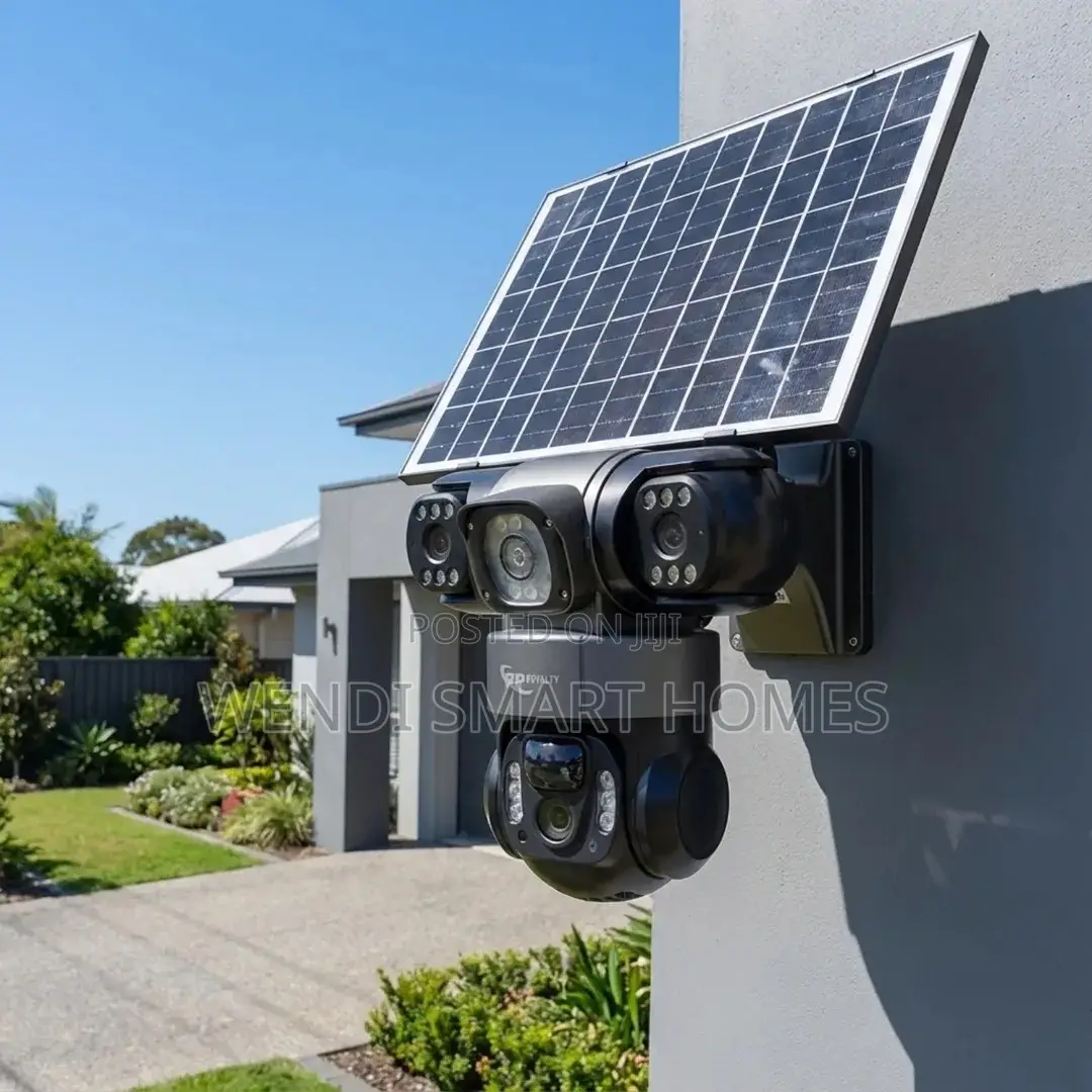 Tripple Lens 3 Screens CCTV Solar 4g Camera