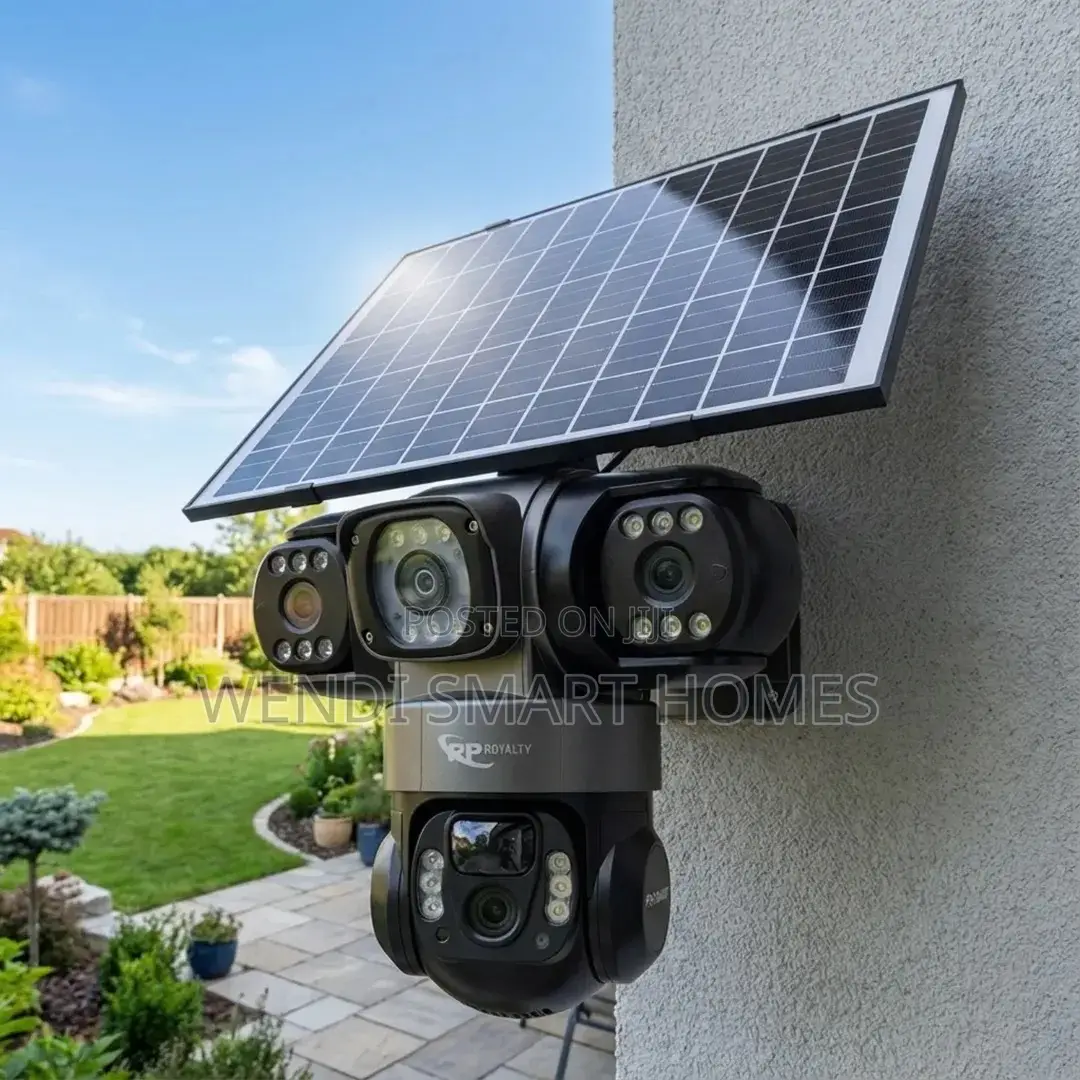 Tripple Lens 3 Screens CCTV Solar 4g Camera