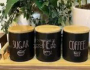 Rustic Classic 3-Pack Airtight Jars Porcelain Canisters