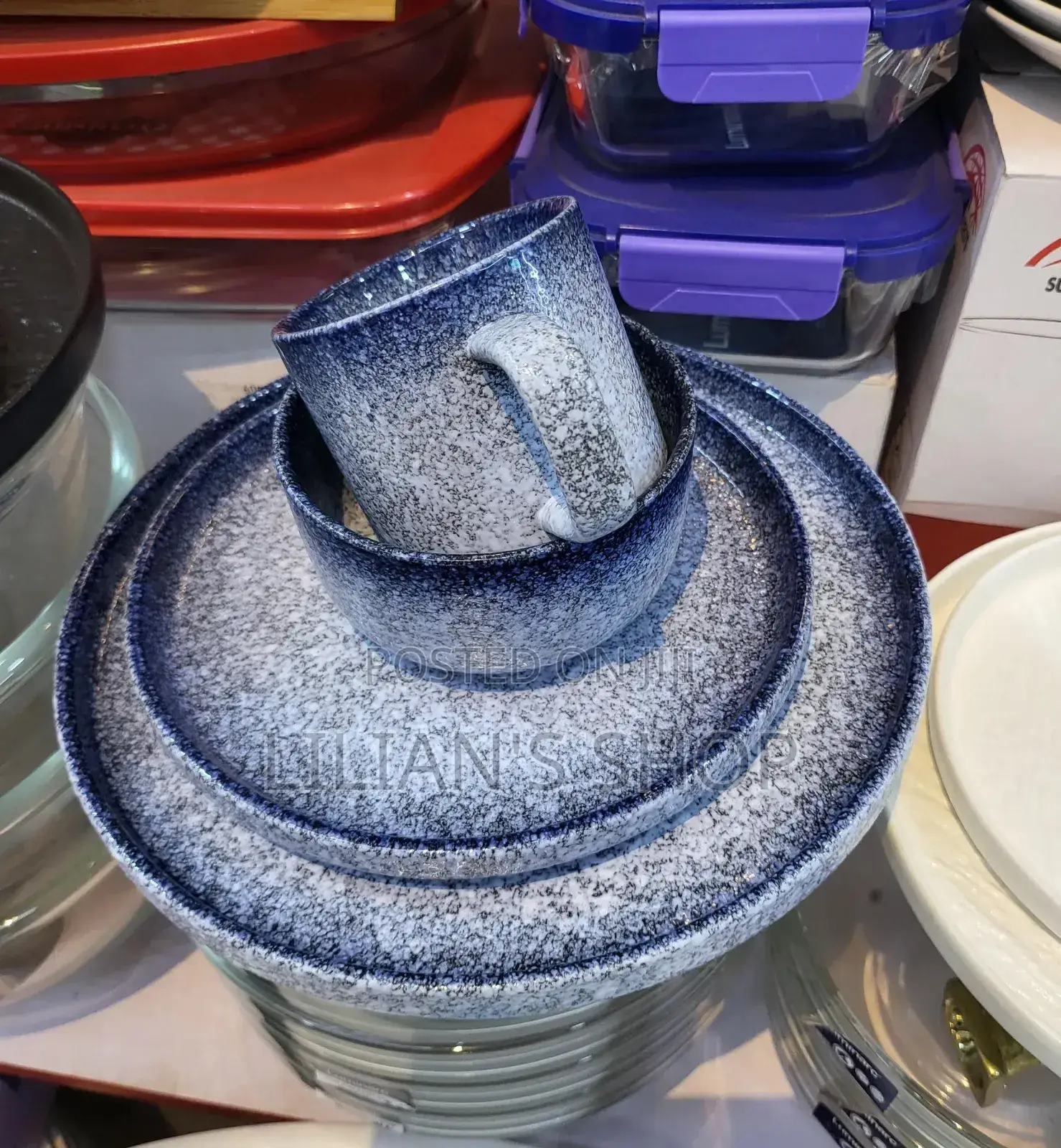 24-Piece Crafted Ceramic Dinner Set