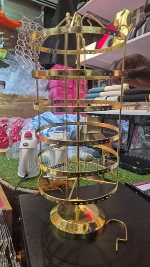288 Hole Earrings Jewelry Display Stand Metal Bracket Rotating Cabinet