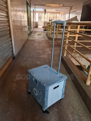Shopping Cart Foldable Utility Cart With Lid and 360 Wheels