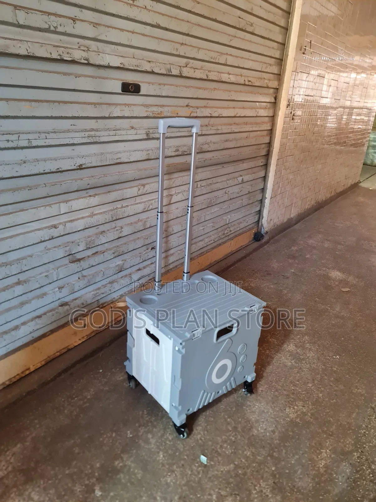 Wheeled Folding Storage Trolley Cart for Outdoor Kitchen
