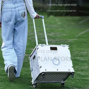 4 Rollers Plastic Foldable Utility Cart