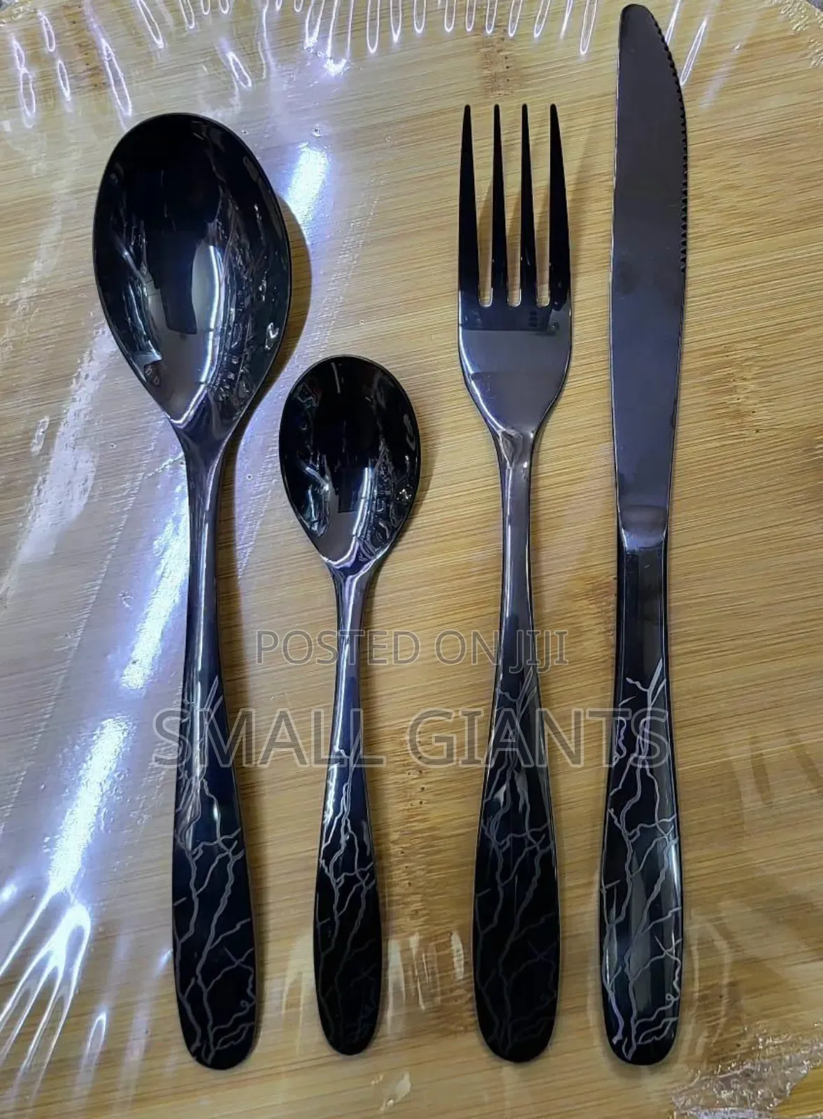 24pc Cutipol Kube Stainlesssteel Cutlery With Slater Grey Resin Handle