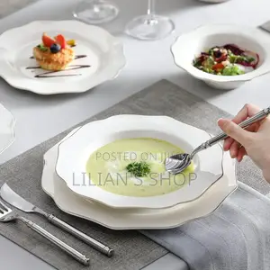 24-Pieces Malacasa Lotus Dinnerware