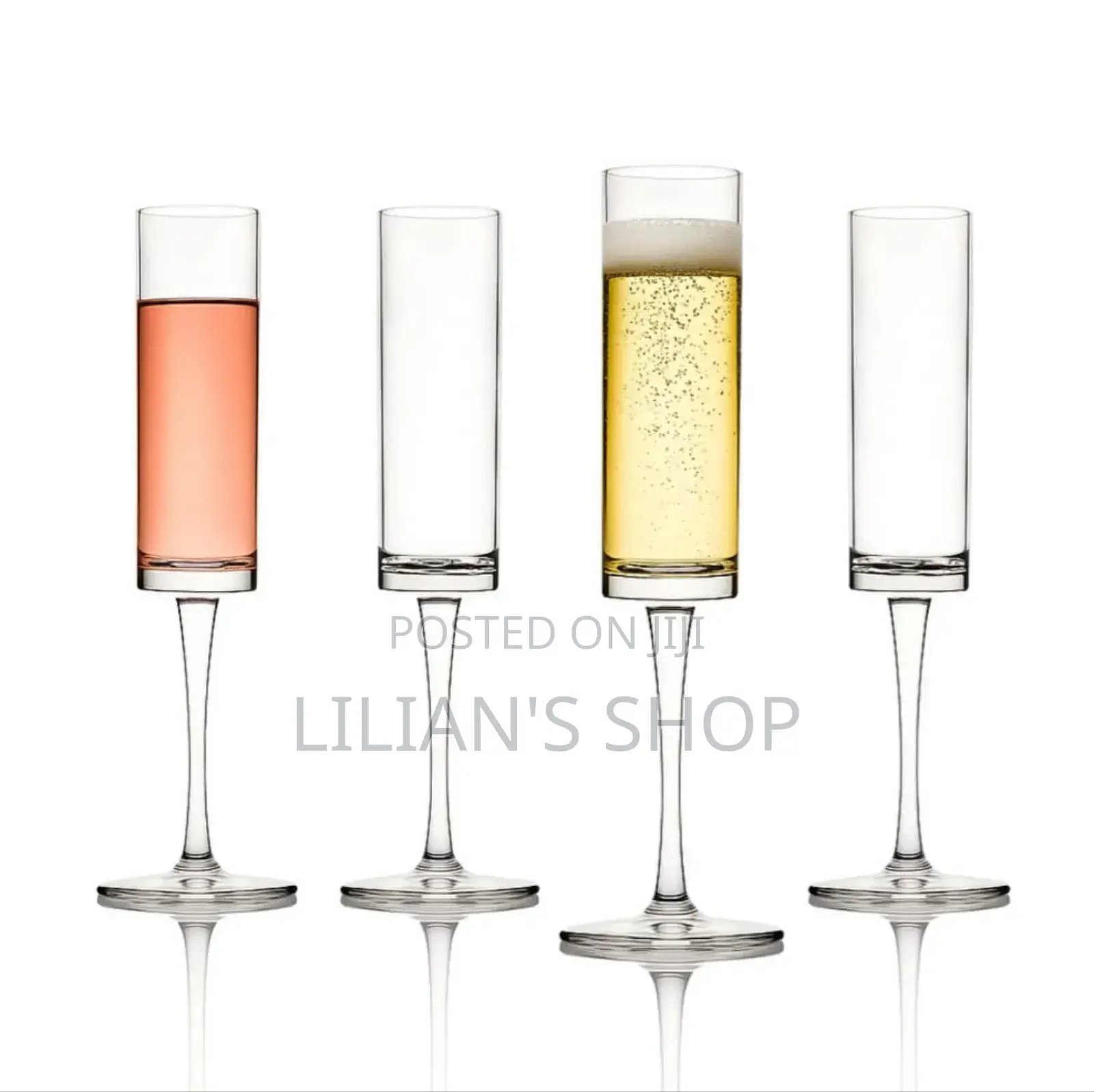 6pcs Utopia Lucent Level Champagne Flutes Glasses