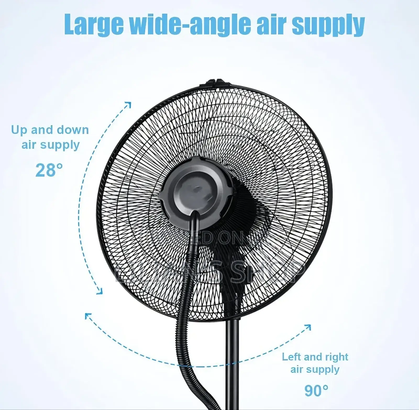 Oscillating Pedestal Fan With Mist