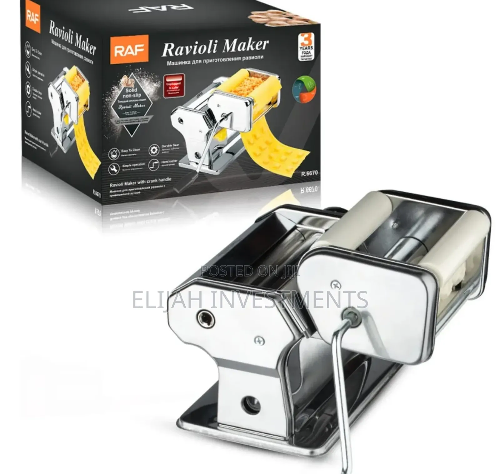 Raf R.6670 Manual Stainless Steel Ravioli Maker.