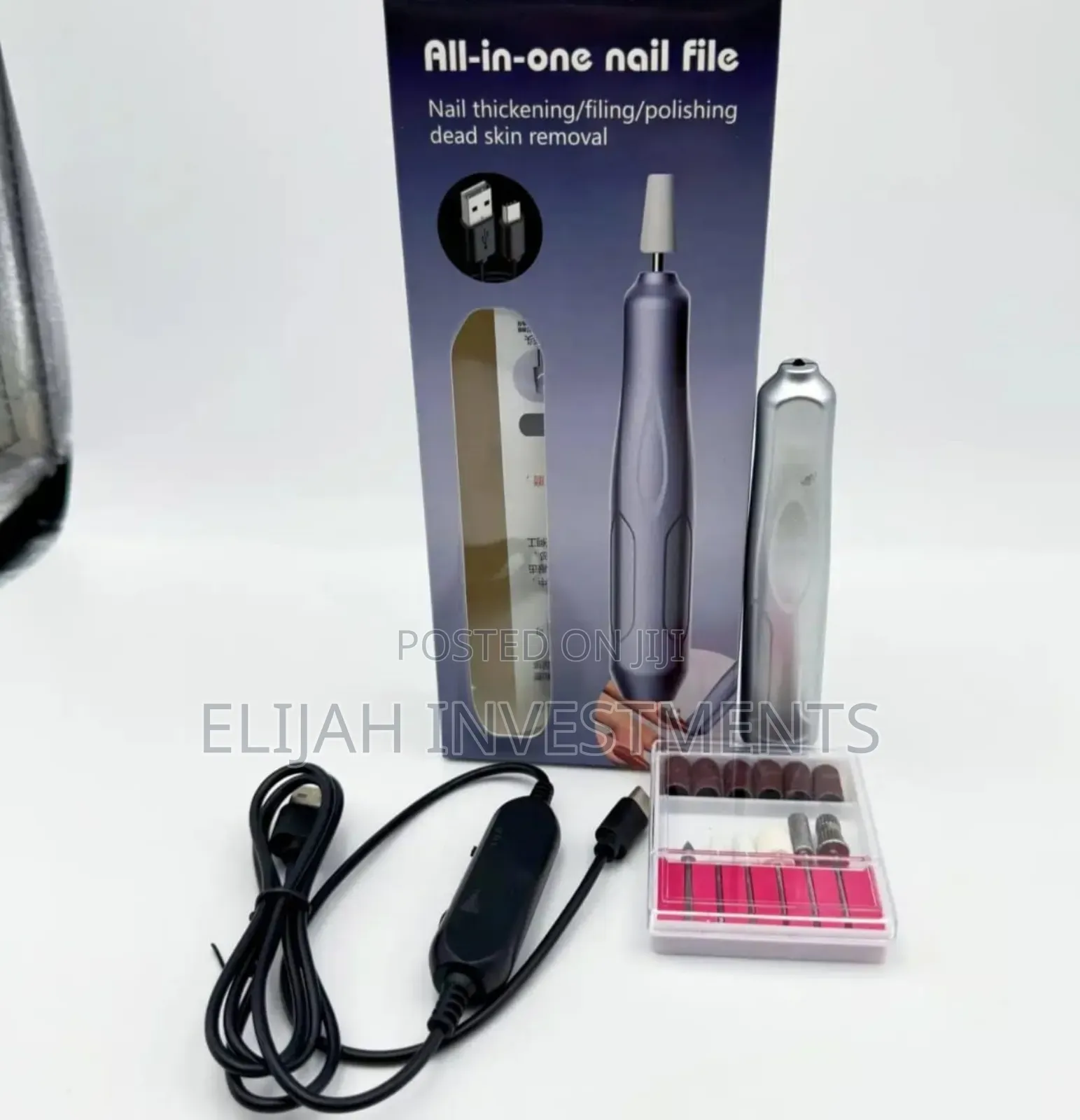 Portable, All-in-One Electric Nail File.