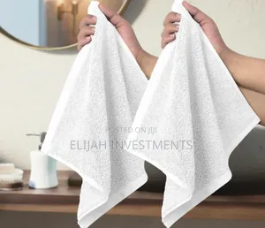 White, Square Cotton Hand Towels or Face Cloths.