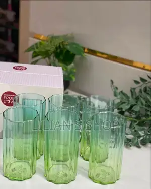 6pcs Deli Glass Blooming Series Water Glasses.
