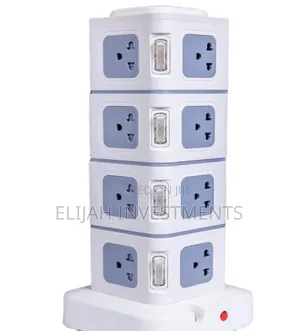 Vertical Tower Extension Lead With Multiple Sockets and Usb Ports.