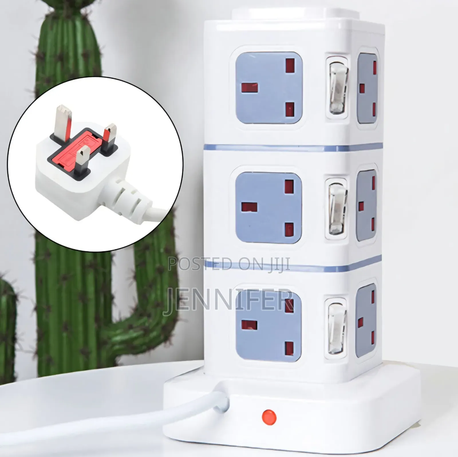 Vertical Tower Extension Lead With Multiple Sockets and Usb Ports.