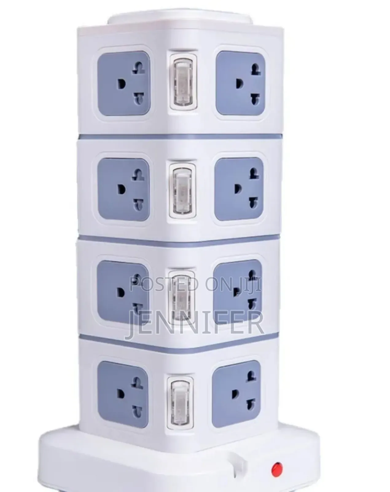 Vertical Tower Extension Lead With Multiple Sockets and Usb Ports.