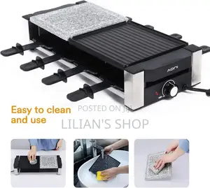 Saysonapps Raclette Grill With Granite Stone Grill Top Model SBBQ