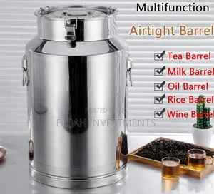 10 Litres Multifunctional Stainless Steel Airtight Milk Can