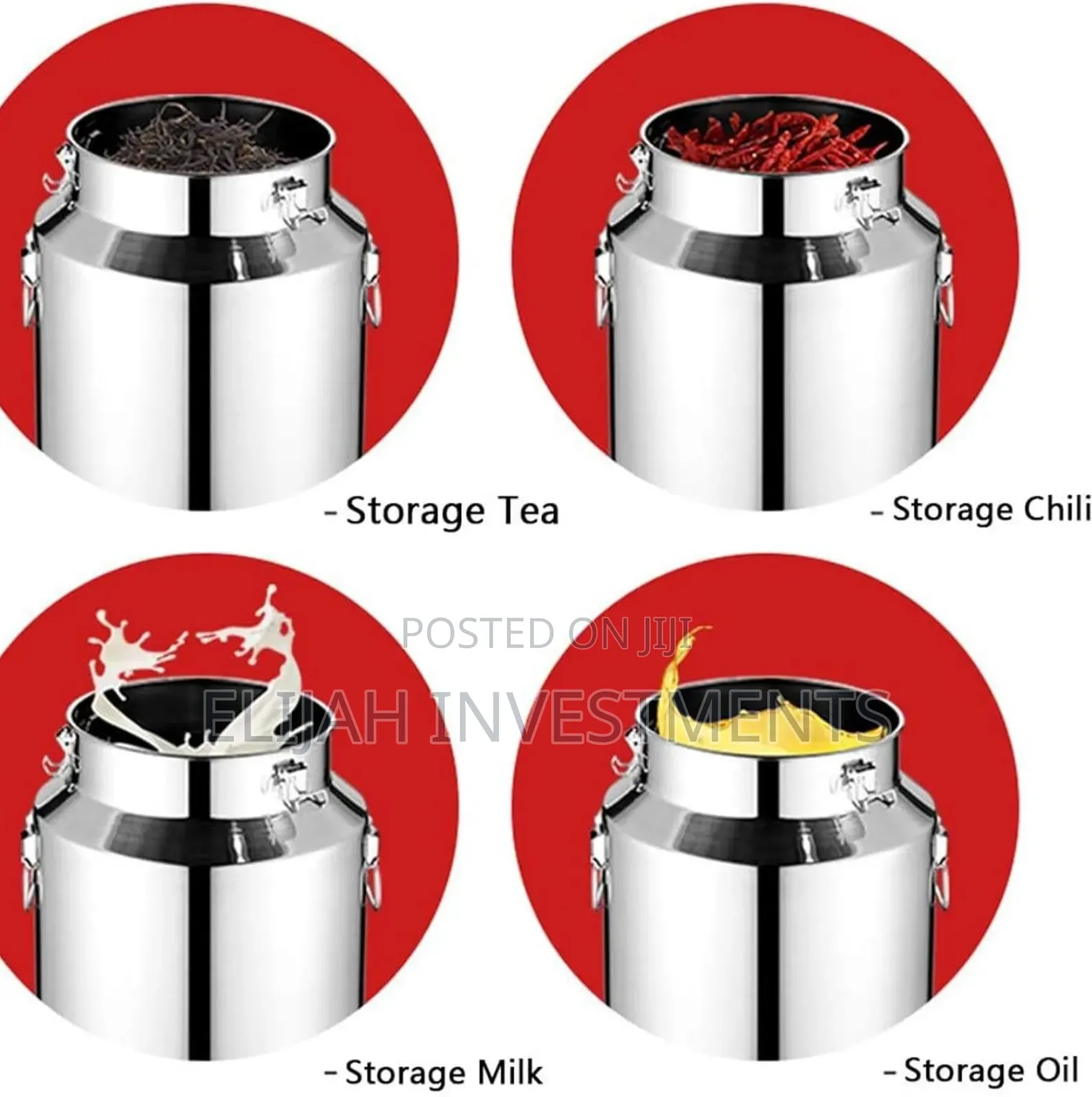 10 Litres Multifunctional Stainless Steel Airtight Milk Can