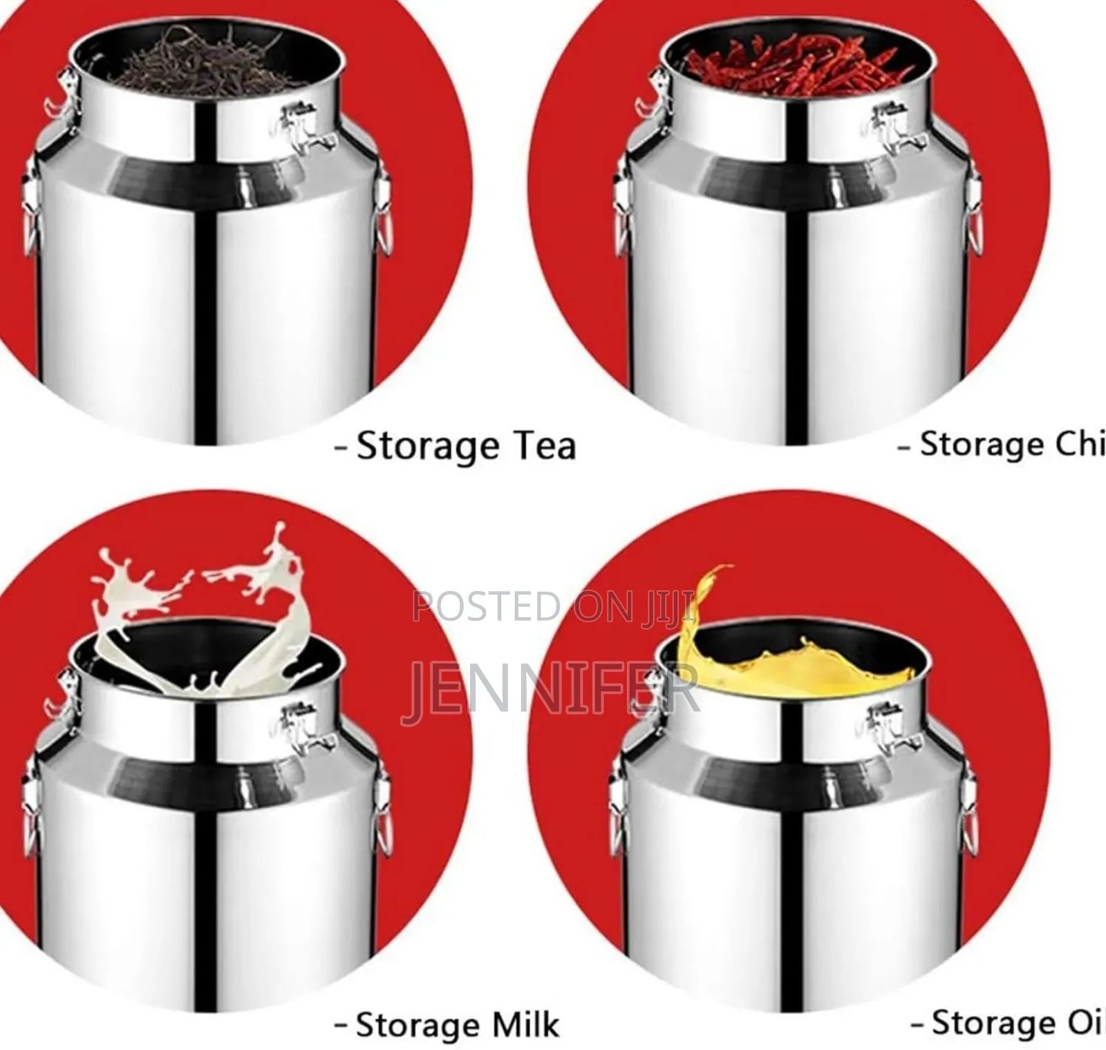 10 Litres Multifunctional Stainless Steel Airtight Milk Can