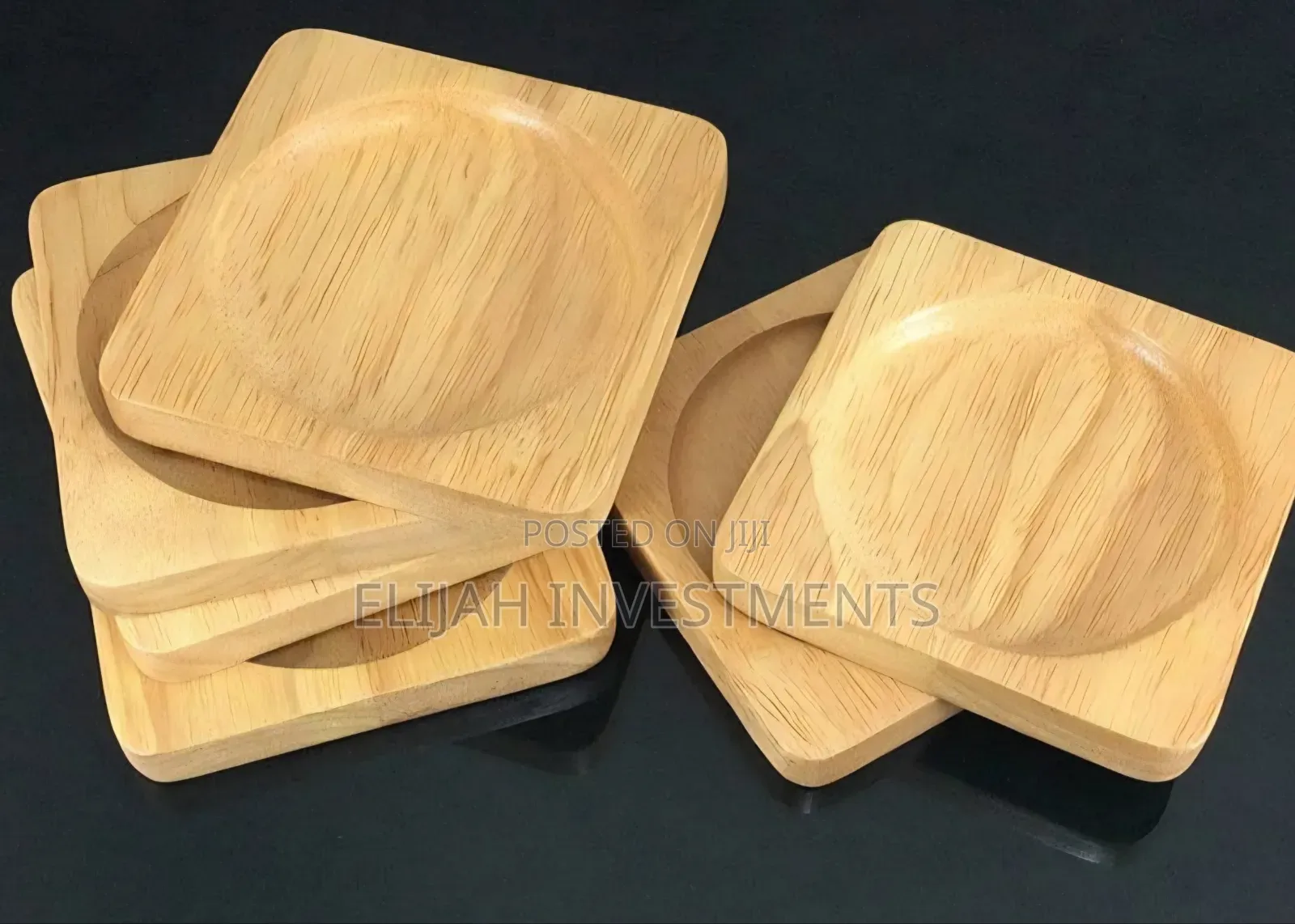 12pcs Premium Natural Wood Bamboo Tabletop Coasters