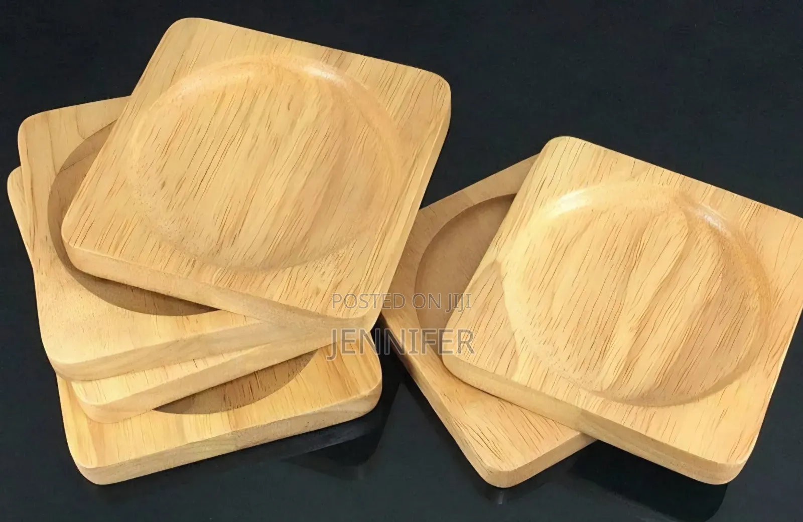 12pcs Premium Natural Wood Bamboo Tabletop Coasters