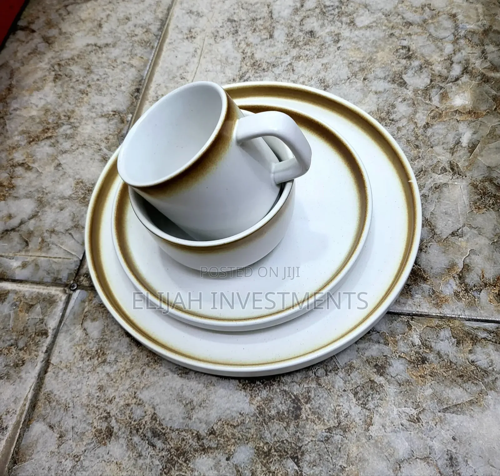24-Piece Crafted Ceramic Dinner Set