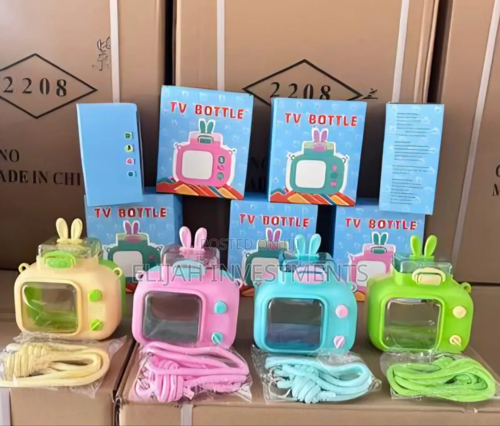 600ml Cartoon-Themed Tv Water Bottle