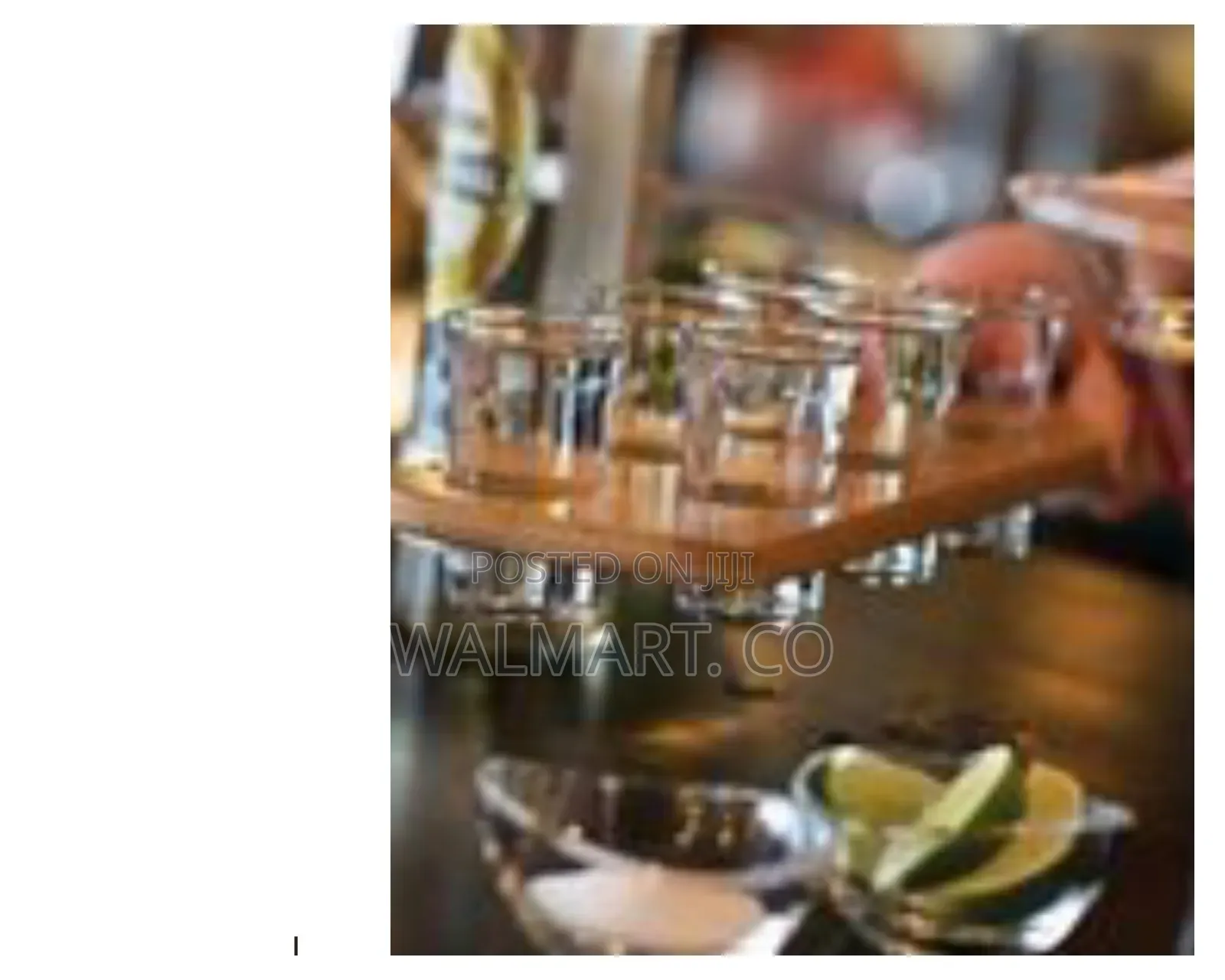 Serving Paddle With Shot Glasses Multicolor