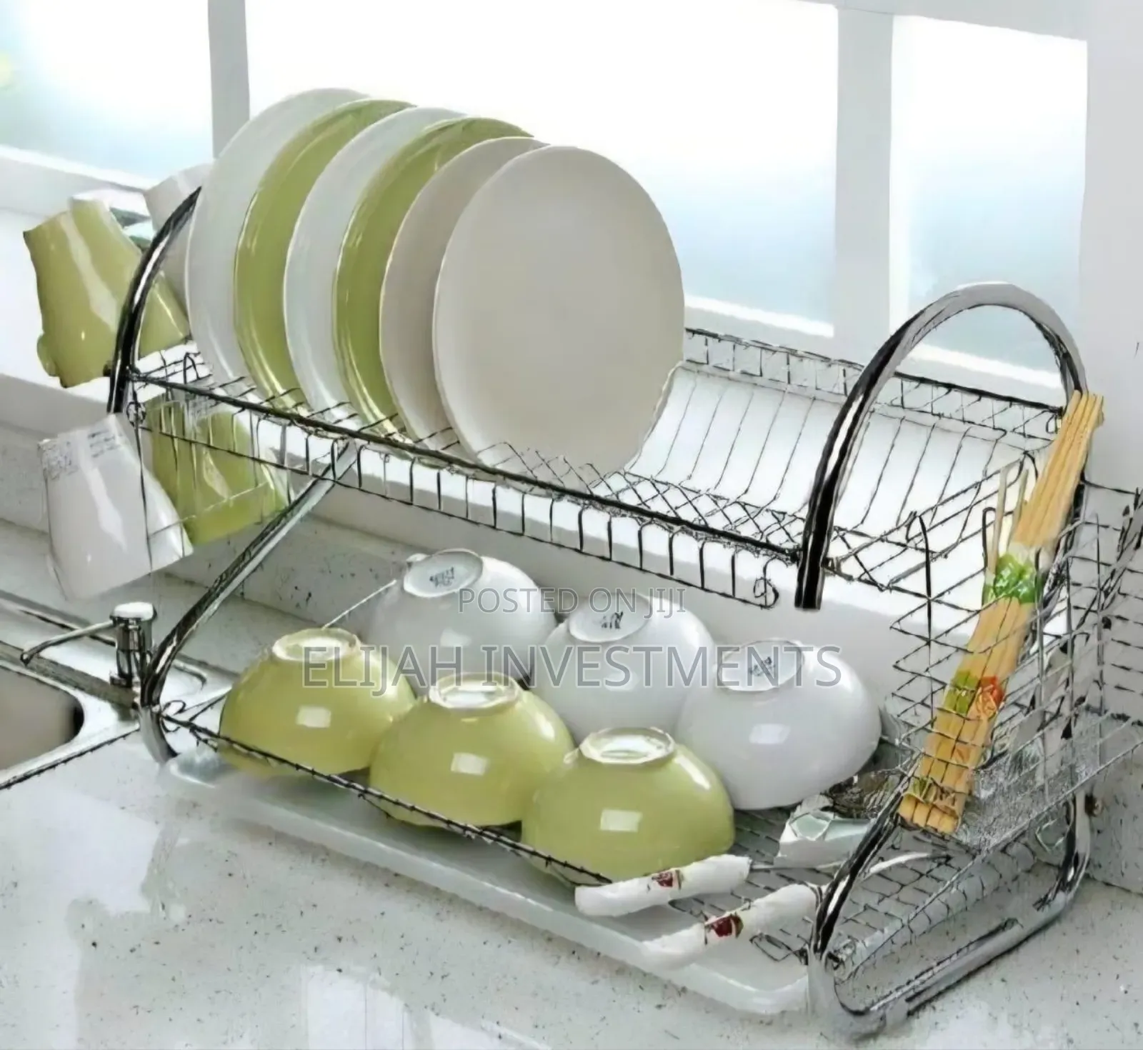 Stainless Steel Dish Drying Rack.
