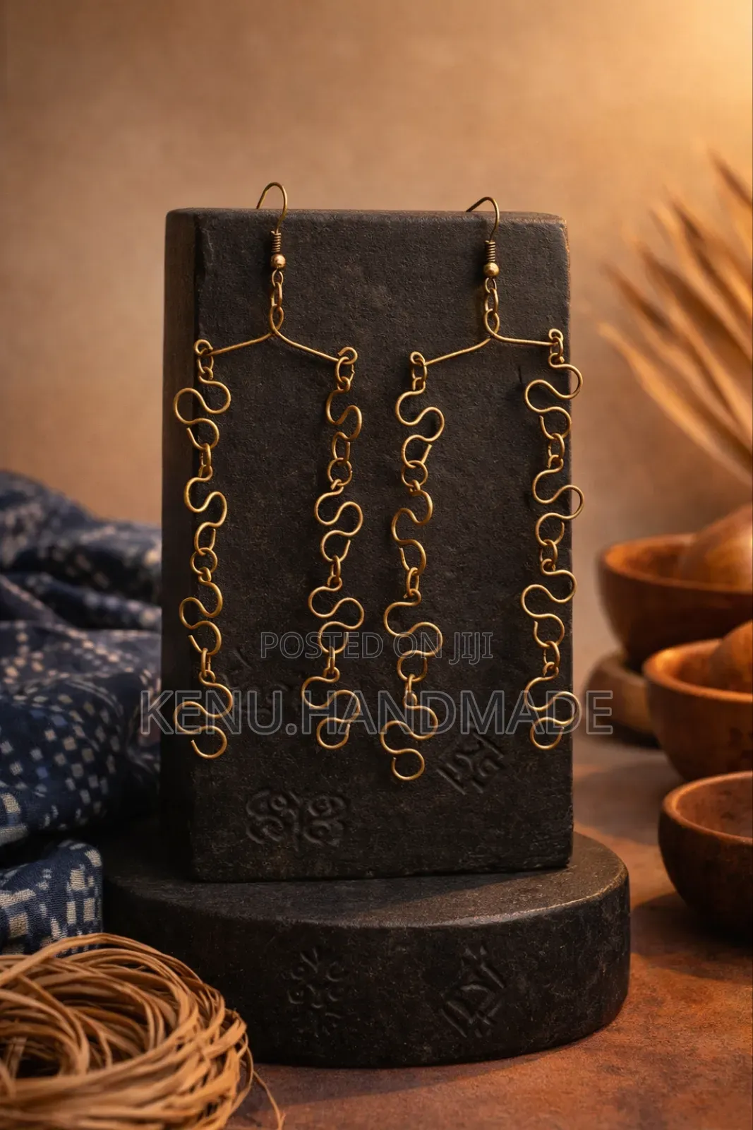 Brass Wire Earrings