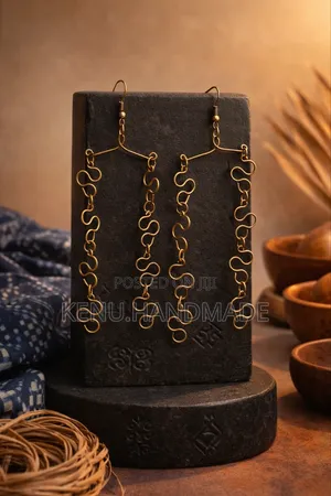 Brass Wire Earrings