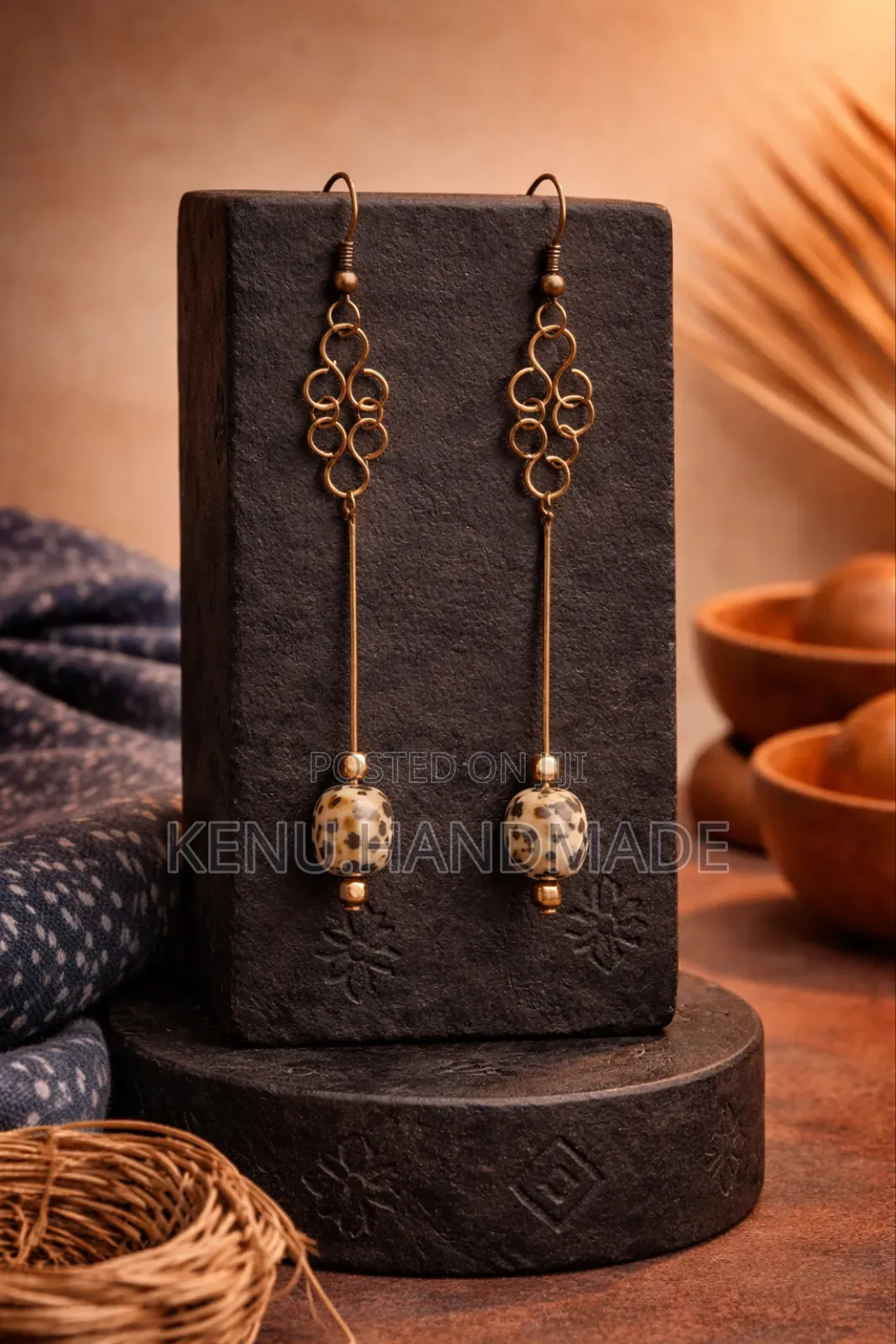 Brass Wire Earrings