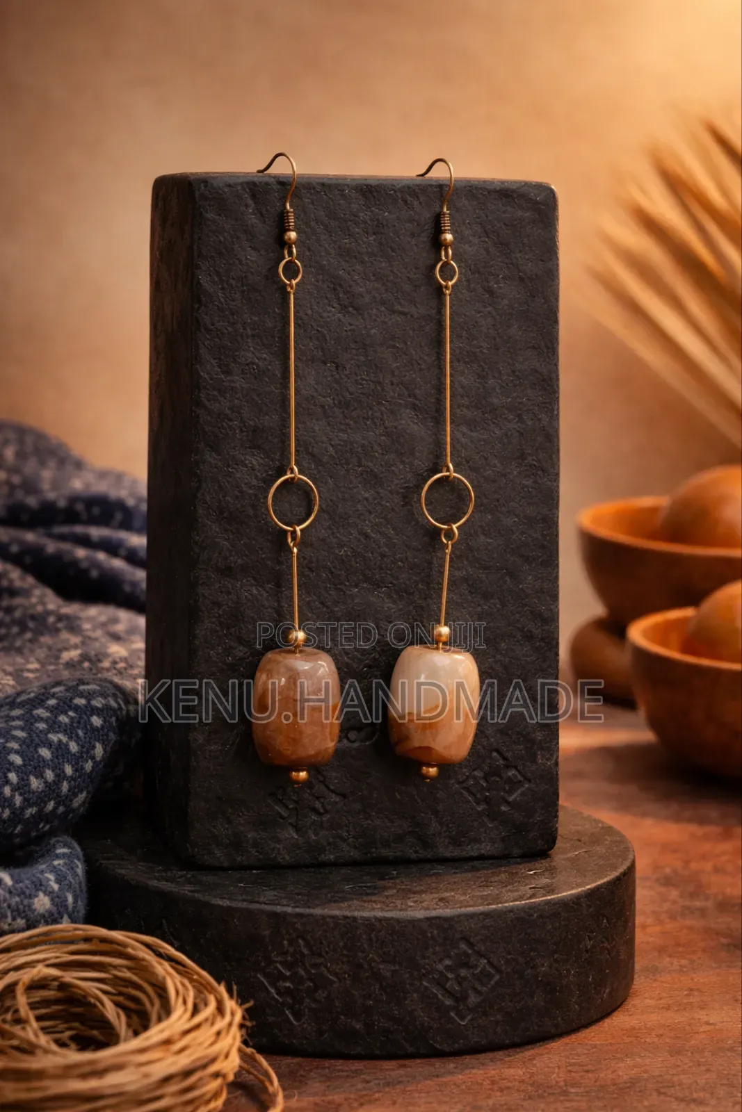Brass Wire Earrings