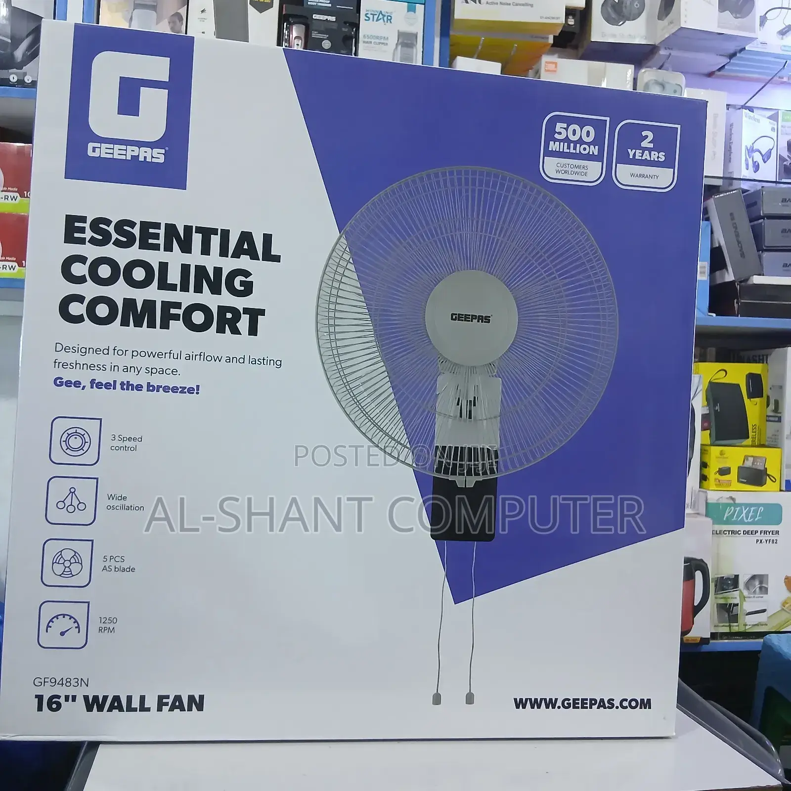 Geepas 16inch Wall Fan