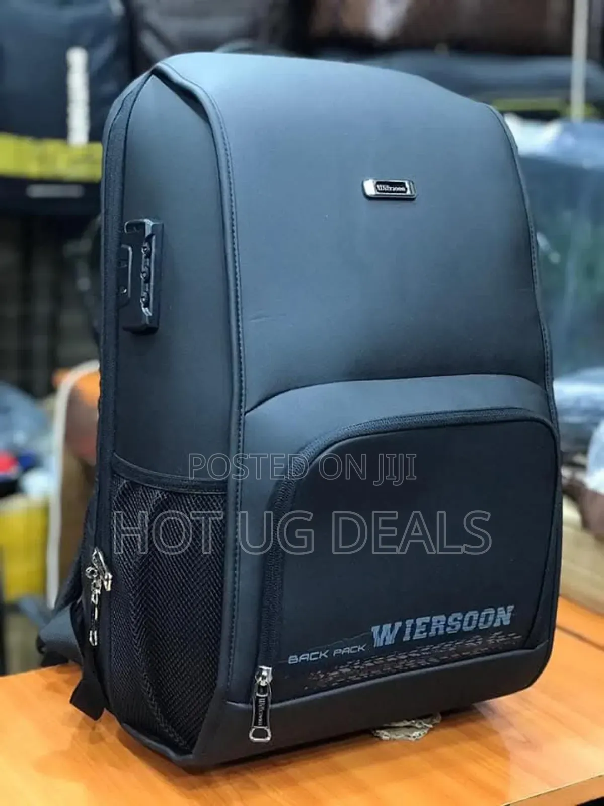 Wiersoon Waterproof Laptop Bag - Black