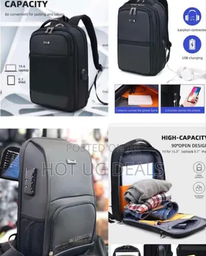 Wiersoon Waterproof Laptop Bag - Black