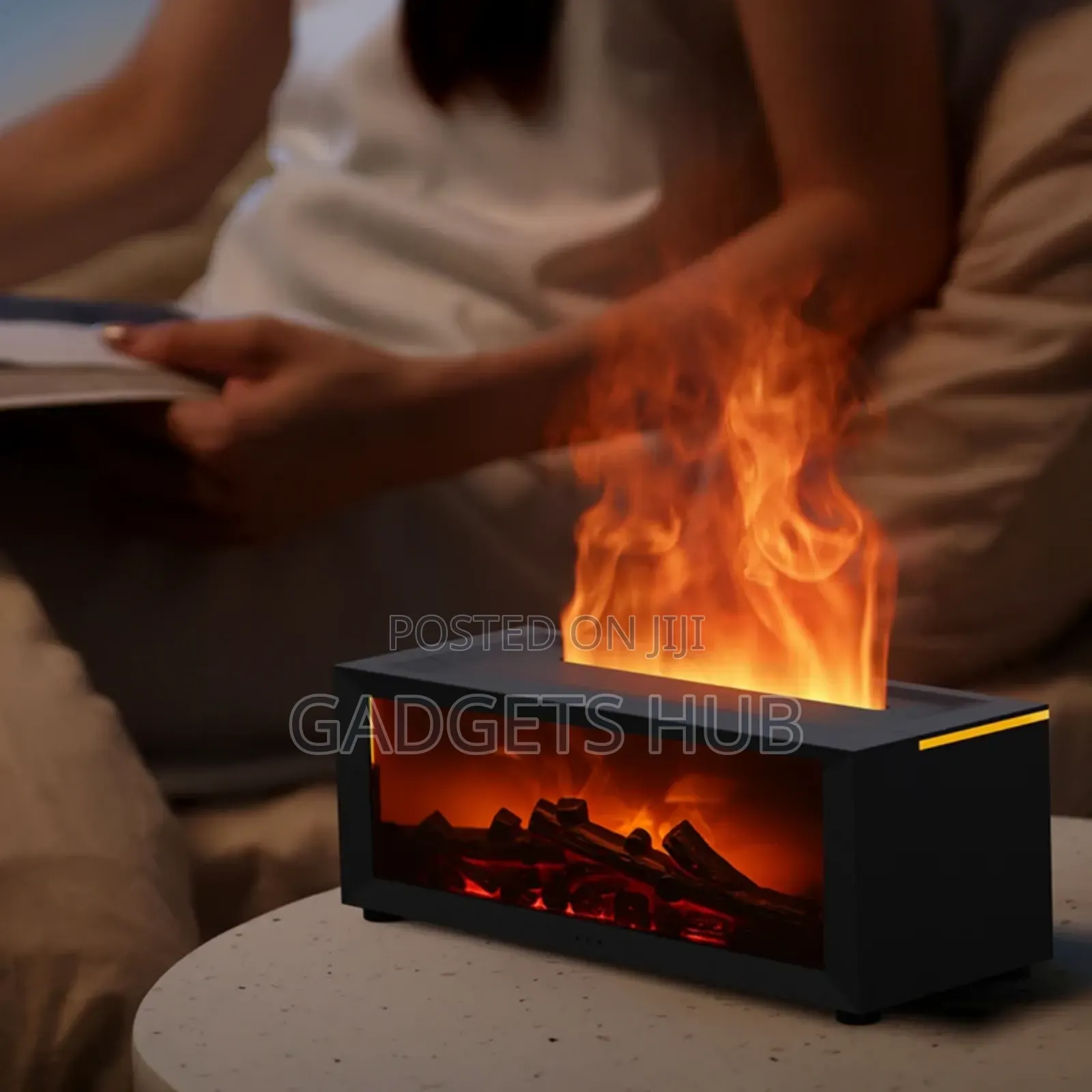 Aroma Fireplace Humidifier Oil Remote Control Desktop Silent Fireplace