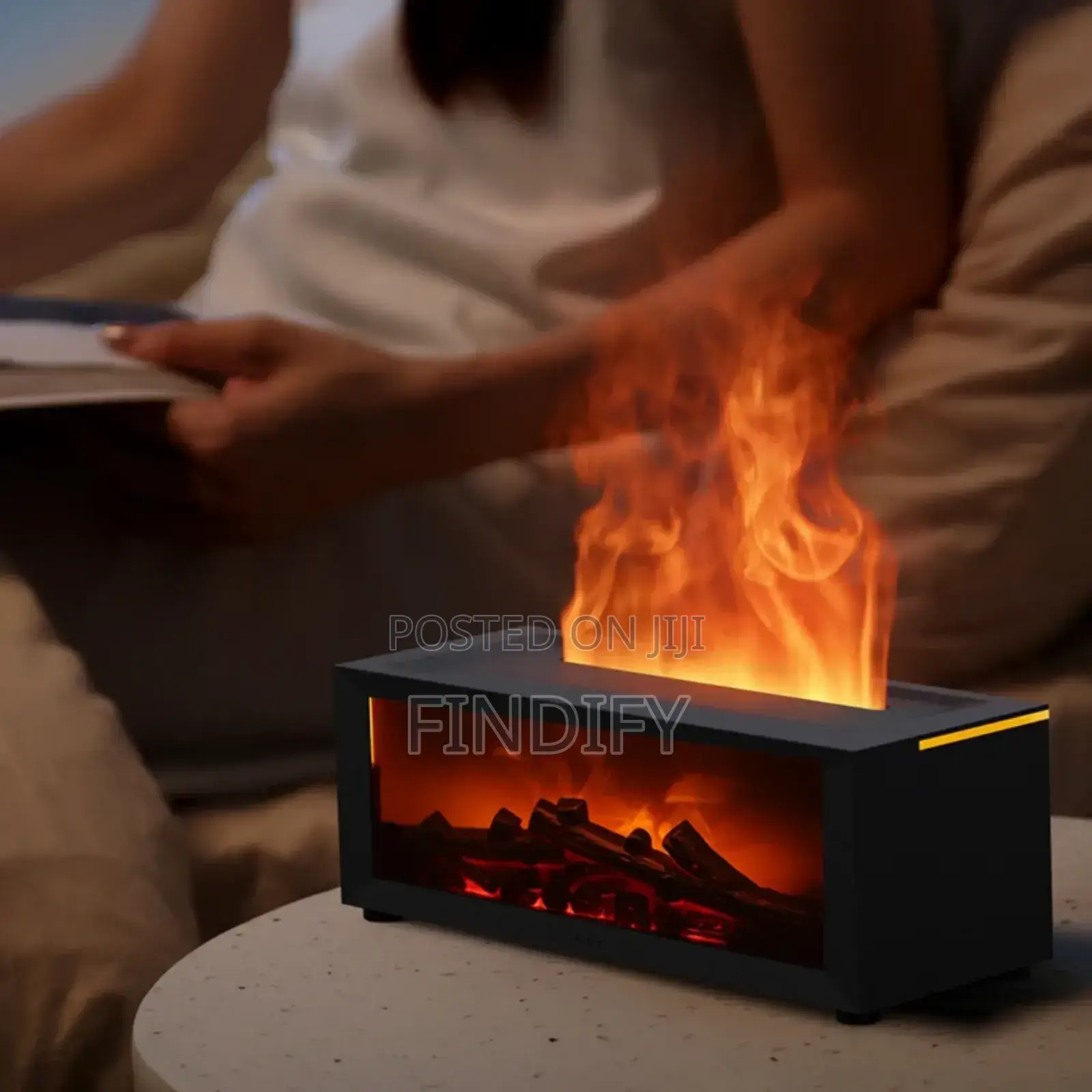 Aroma Fireplace Humidifier Oil Remote Control Desktop Silent Fireplace
