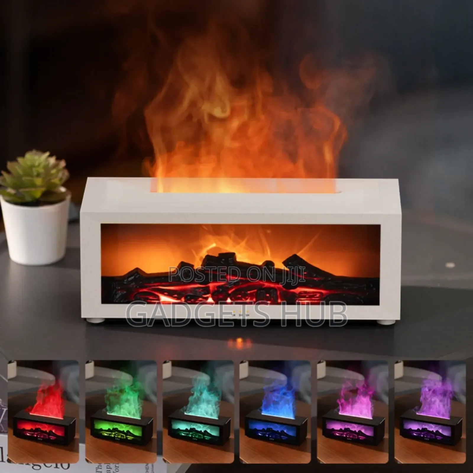 Aroma Fireplace Humidifier Oil Remote Control Desktop Silent Fireplace